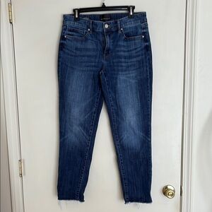 Two pairs. White House Black Market 
 Dark Blue Cropped Jeans.